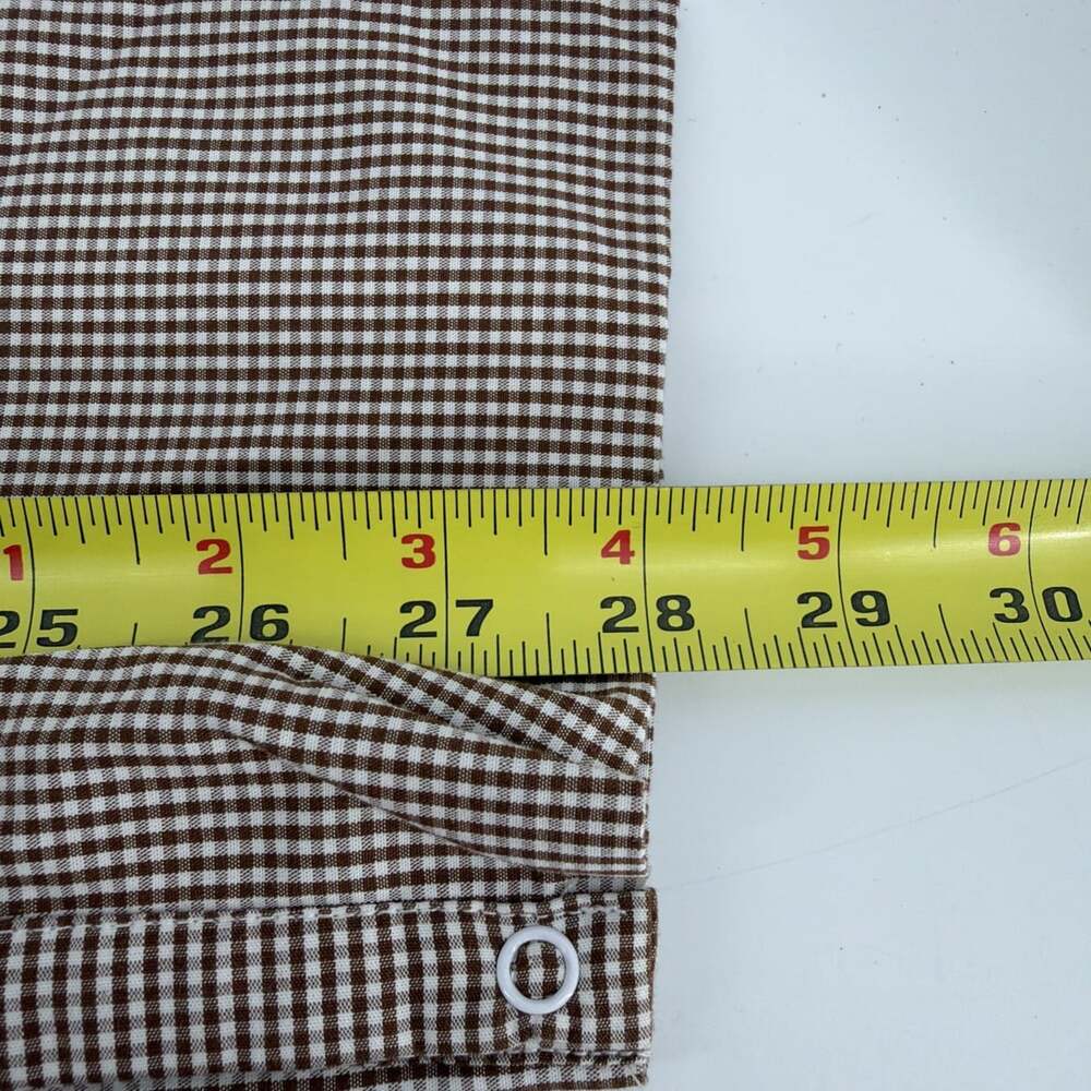 Smock It Like It’s Hot Turkey Smocked Boys 2 Brown Checked Overall Thanksgiving - Picture 8 of 9